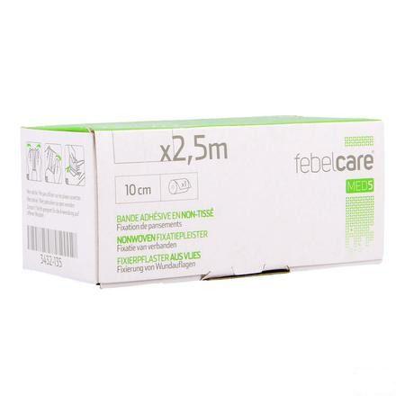 Febelcare Med5 Fixatiepleist. N-woven 10cm 2,5m 1