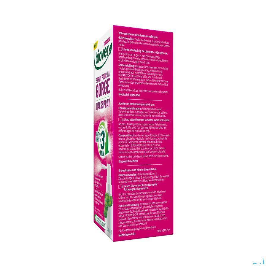 Biover Selfcare Spray Gorge 3Min 20 ml