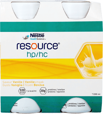 Resource Hp Hc Vanille Fles 4x200 ml  -  Nestle