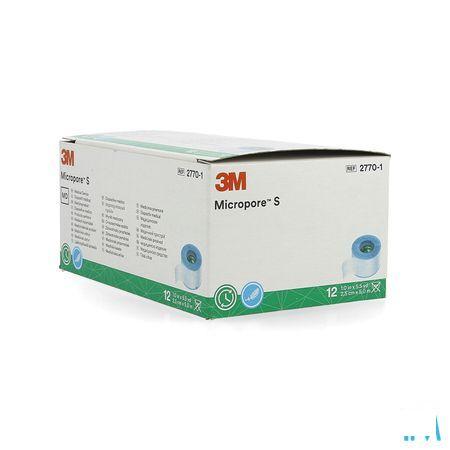 Micropore S 3M Hechtpleister 2,5X500Cm  -  3M