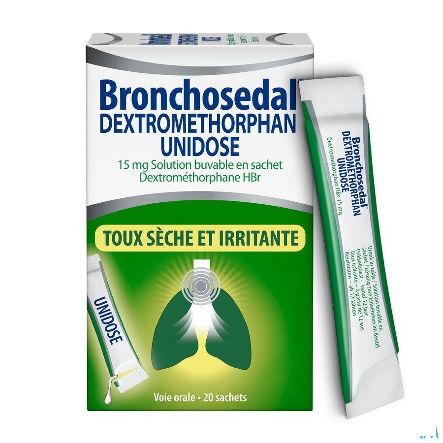 Bronchosedal Dextromethor.15 mg Sol Sach 20X5  ml Ud