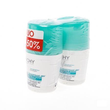 Vichy Deo Anti trace Roller 48h Duo 2x50 ml  -  Vichy