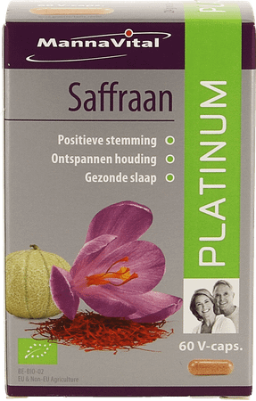 Mannavital Bio Saffraan Platinum V-Caps 60