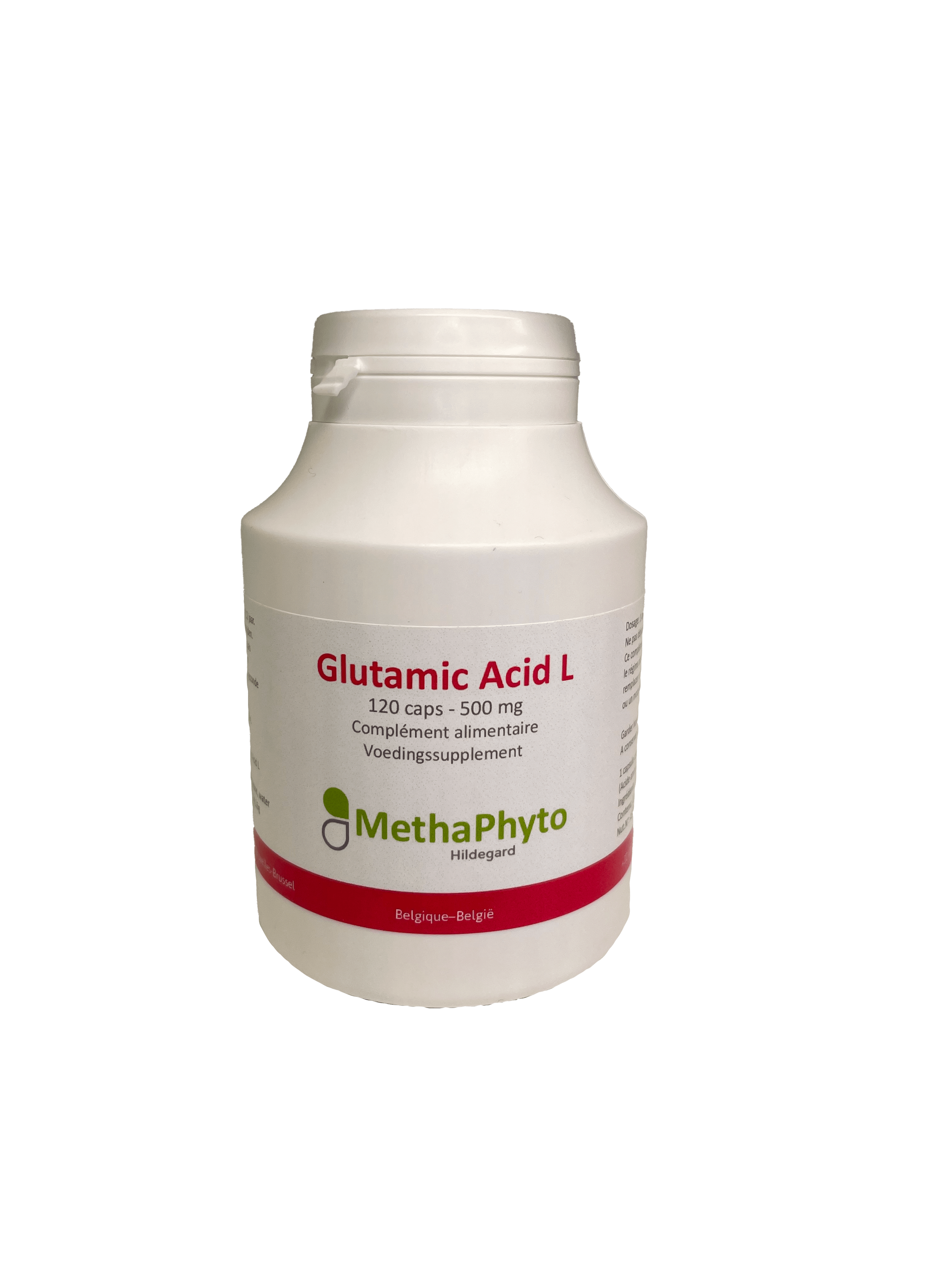 Acide Glutamique L 500 mg 120 Capsule Hildegard  -  Methaphyto