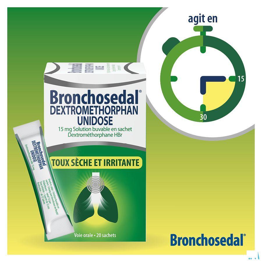Bronchosedal Dextromethor.15 mg Opl Zakje 20X5  ml Ud