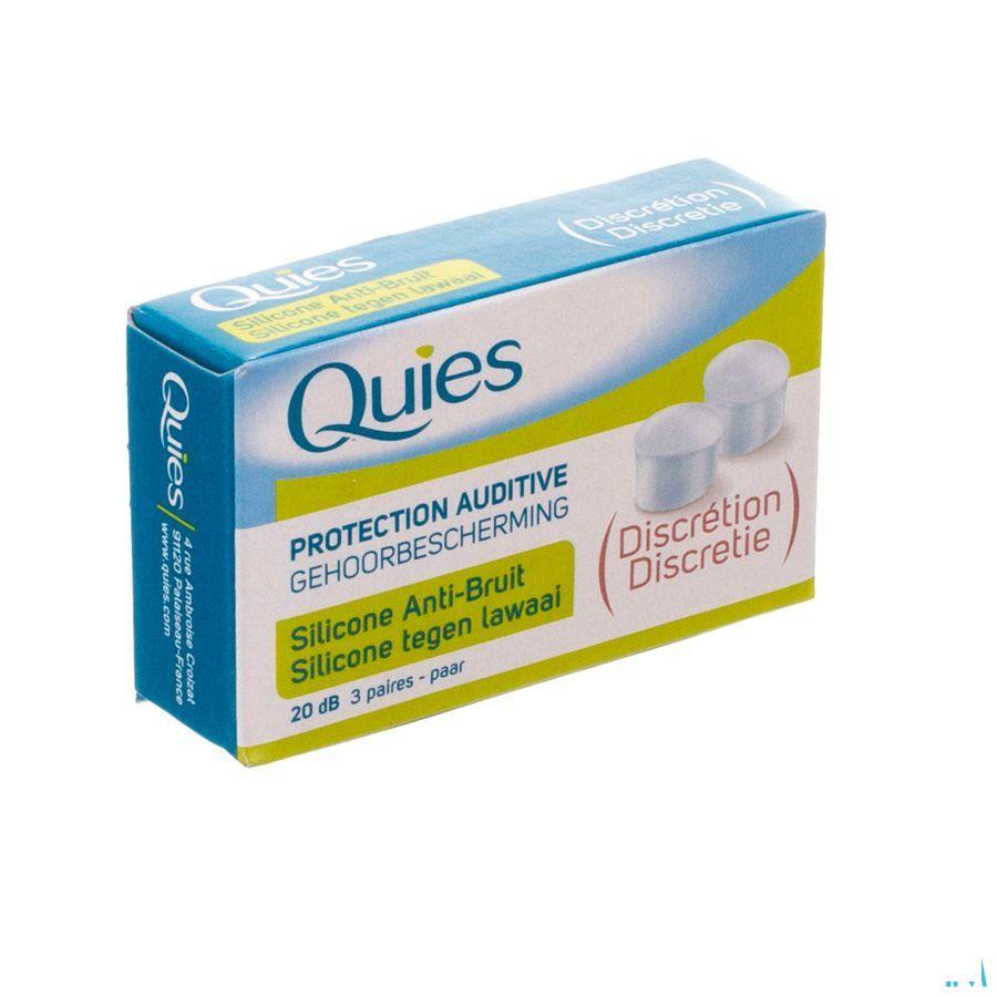 Quies Gehoorbescherming Tegen Lawaai Silic.3 Paar  -  Quies