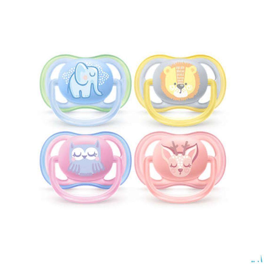 Philips Avent Sucette 0M+ Animals Mix  -  Bomedys