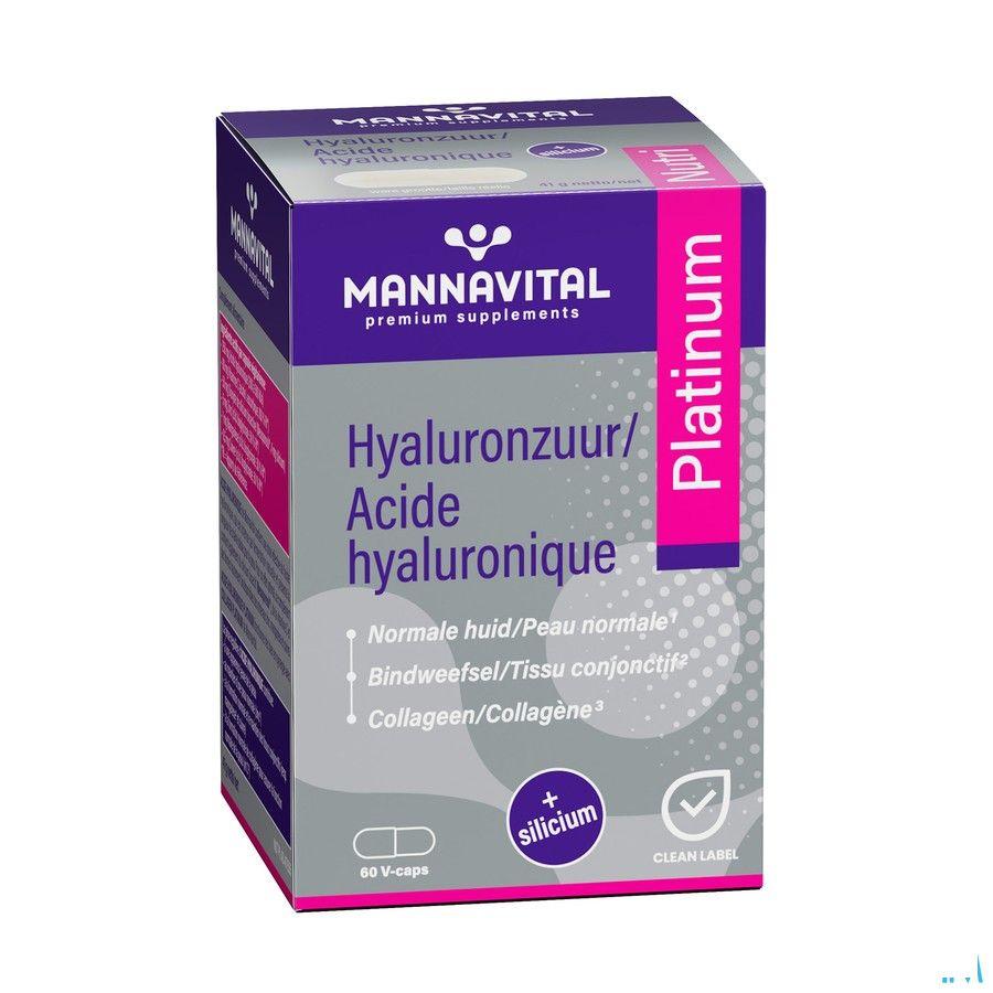 Mannavital Hyaluronzuur Platinum V-Caps 60