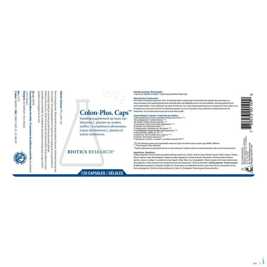 Biotics Colon-Plus Caps 120 capsules  -  Energetica Natura