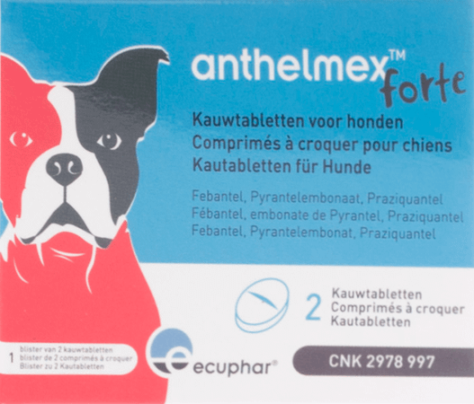 Anthelmex Forte Comprimes à Croquer Chien 2  -  Ecuphar