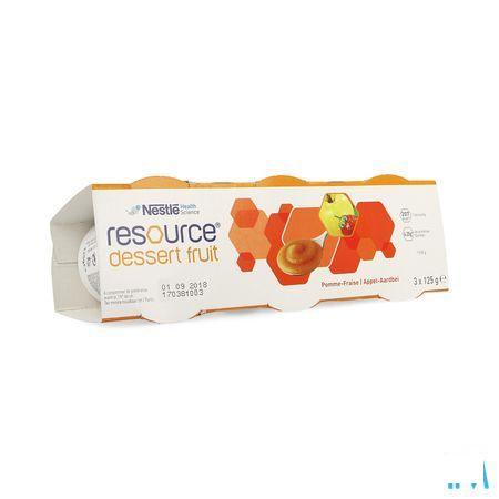 Resource Dessert Fruit App.-aardb. 3x125 gr 12332829  -  Nestle