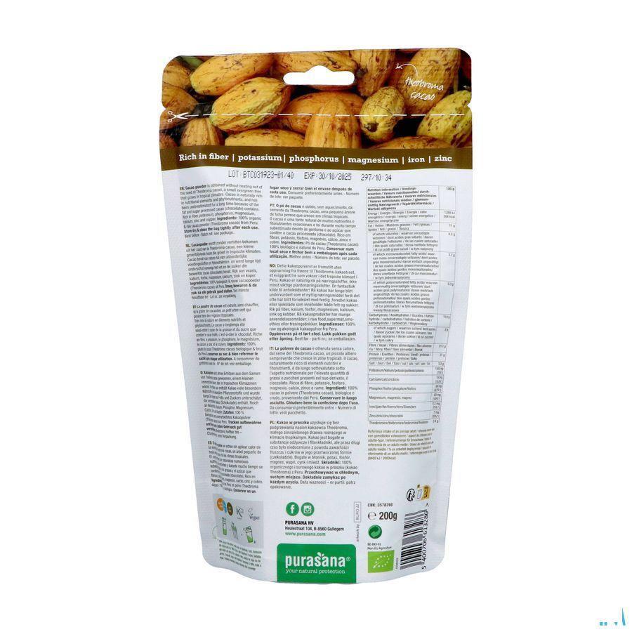 Purasana Poudre De Cacao 200 gr Be-bio-02