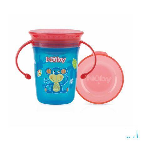 Nuby Gobelet Magique 360r Anses Aqua 240 ml  -  New Valmar