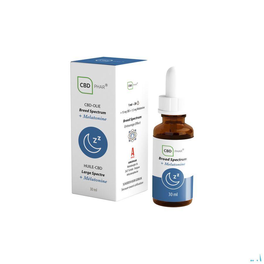 Cbd Olie Breed Spectrum + Melatonine 30 ml Cbd-Phar