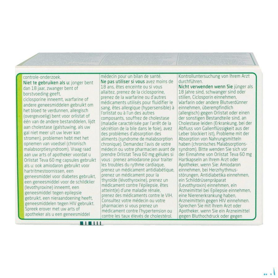 Orlistat Teva Harde Capsule 120 X 60 mg 