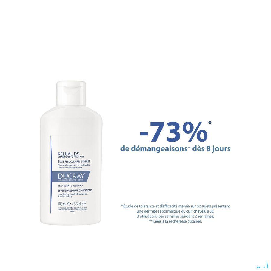Ducray Kelual Ds Shampoo Verzorg. Hardnek. Roos 100 ml
