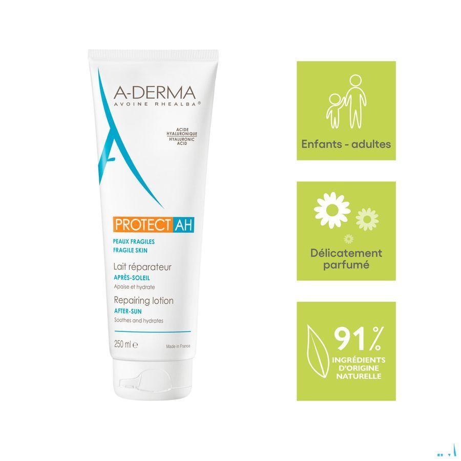 Aderma Protect Lait Reparateur Anti soleil 250 ml  -  Aderma