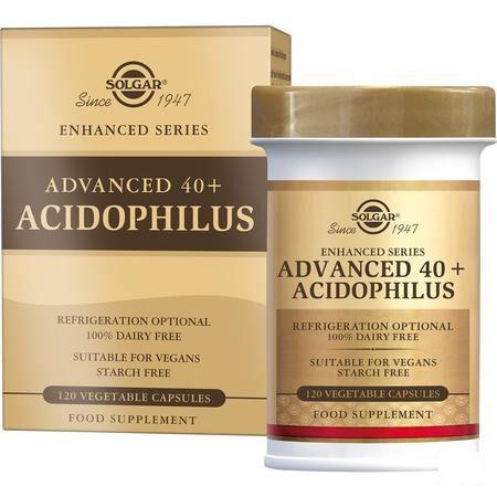 Solgar Advanced 40 + Acidophilus V-Capsule 120  -  Solgar Vitamins
