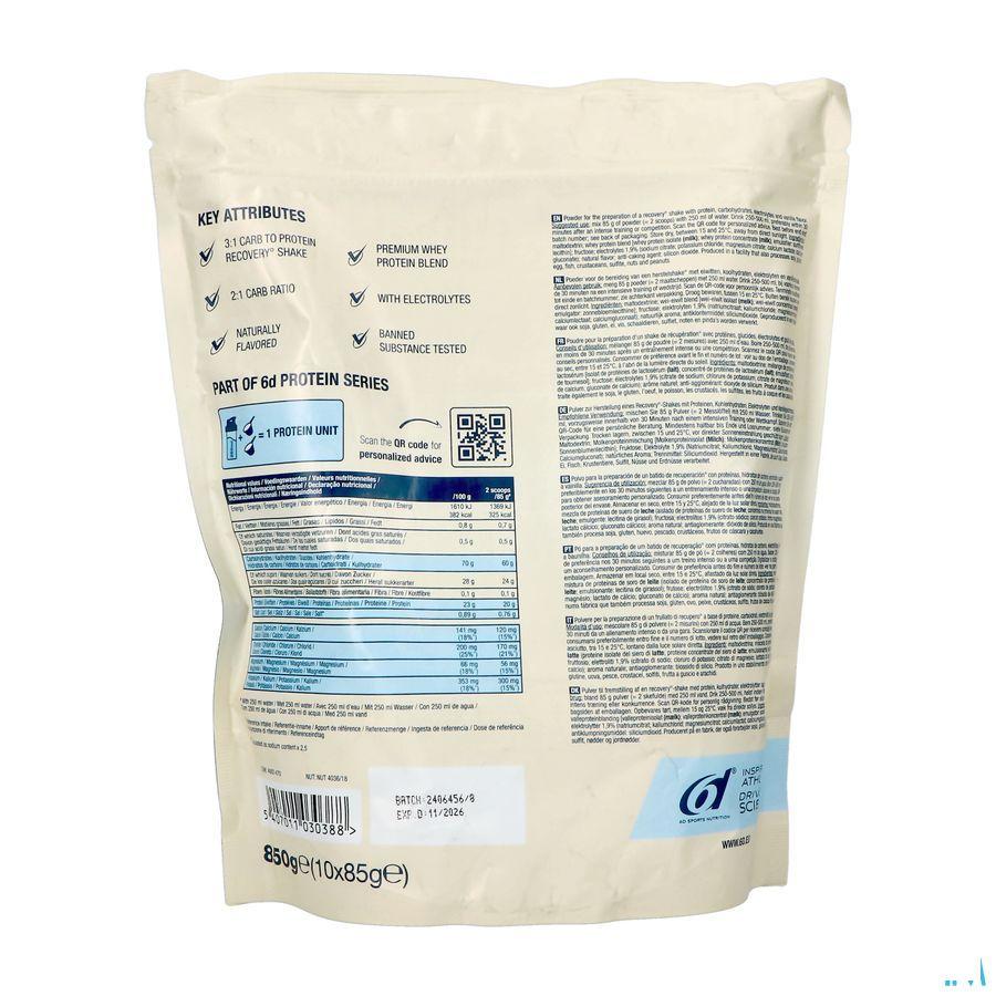 6D Recovery Shake Vanilla Pdr 850g