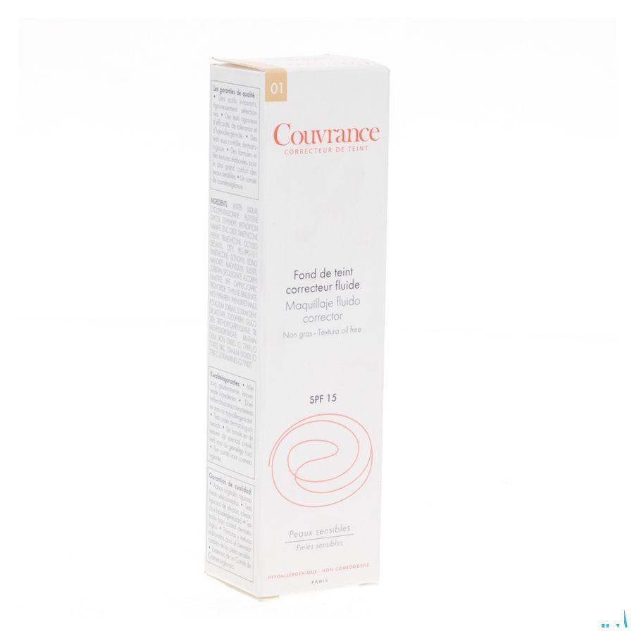 Avene Couvrance Fdt Fluide 01 Porcelaine 30 ml  -  Avene