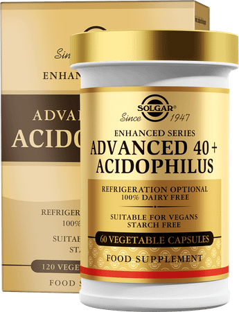 Solgar Advanced 40 + Acidophilus V-Capsule 120  -  Solgar Vitamins