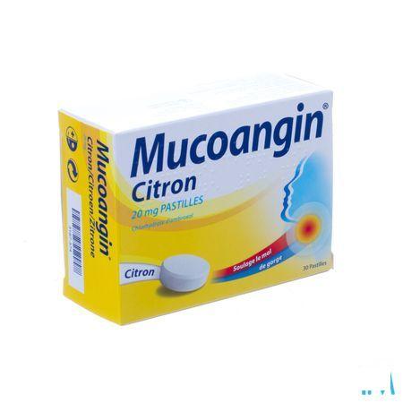 Mucoangin Citroen Zuigtabletten 30x20 mg