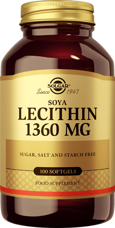 Solgar Lecithin Softgel 100X1360Mg  -  Solgar Vitamins