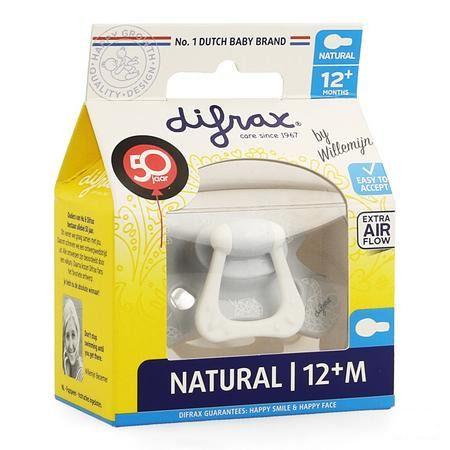 Difrax Fopspeen Natural 12 + M  -  Difrax