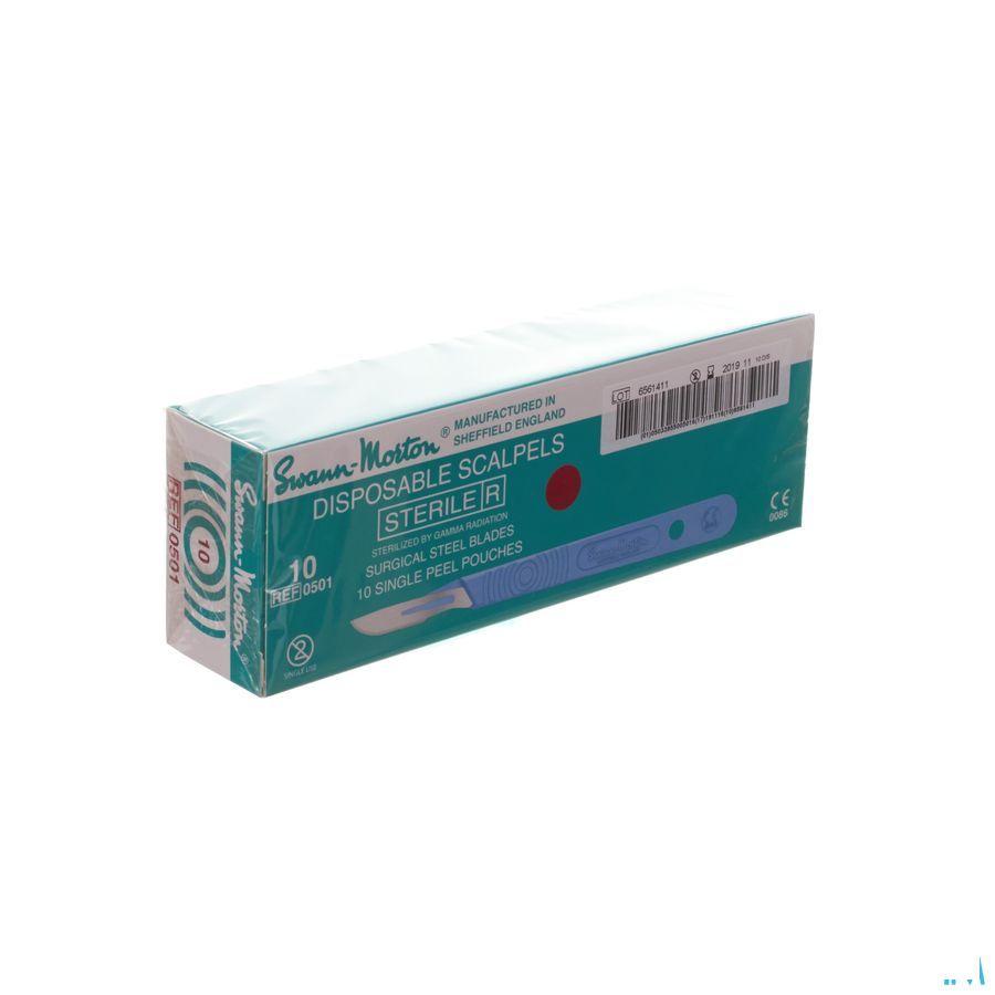 Scalpel S.m Disposable Sterile Nr10 10  -  Wm Supplies