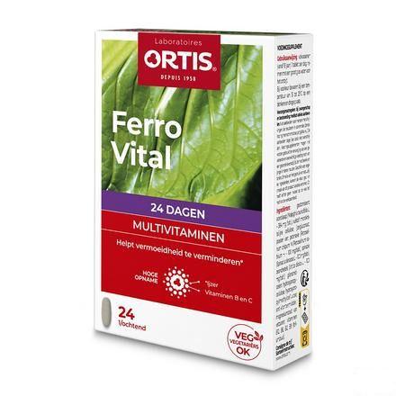 Ortis Ferro Comprimes 24  -  Ortis