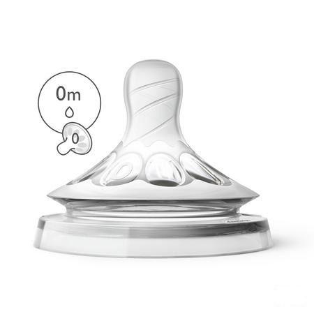 Philips Avent Natural 2.0 Zuigspeen Firstflow Scf040/27  -  Bomedys