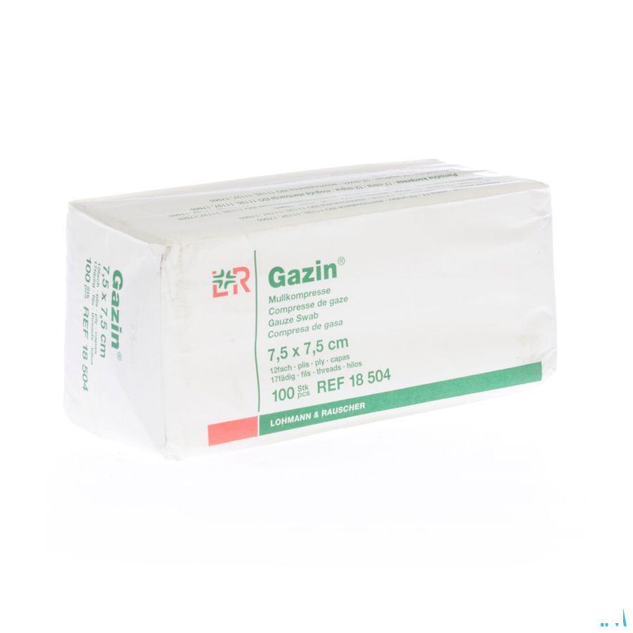 Gazin Kompres Niet steriel 12p 7,5x 7,5cm 100 18504  -  Lohmann & Rauscher