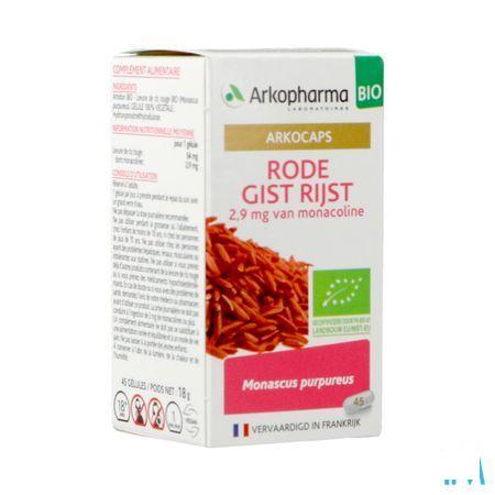 Arkogelules Levure Riz Rouge Bio Caps 45 Nf