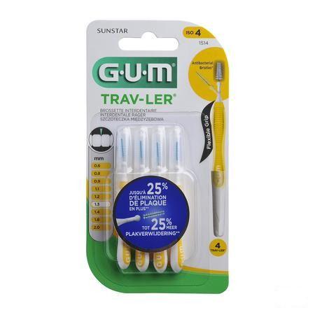 Gum Proxabrush Travel Tap Xfine 4 1514