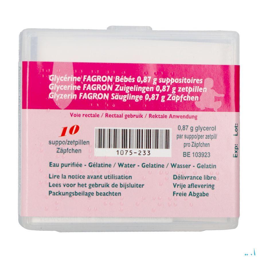 Glycerine Suppo Baby 10  -  Fagron