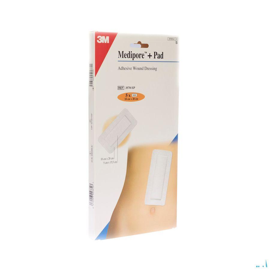 Medipore + Pad 3m 10x20,0cm 5 3570p  -  3M