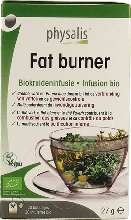 Physalis Fat Burner Infusion Bio Sachets 20x1,5 gr  -  Keypharm