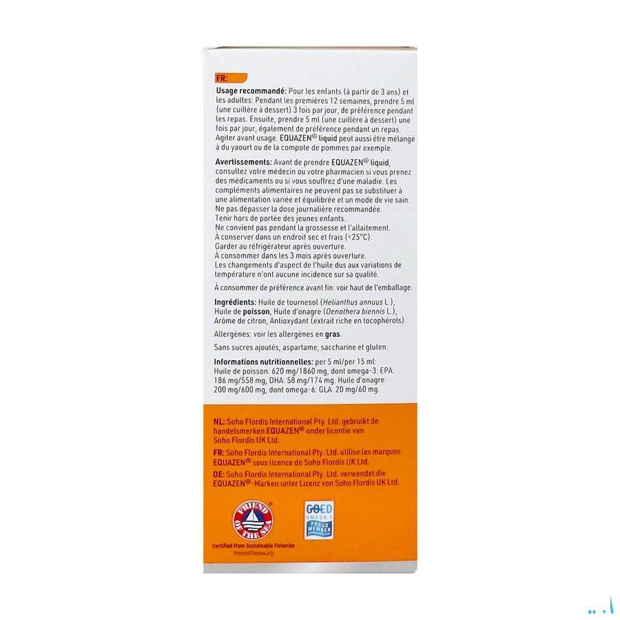 Equazen Liquid Omega Citrus 3/6 Fl 200 ml  -  Springfield Nutraceuticals