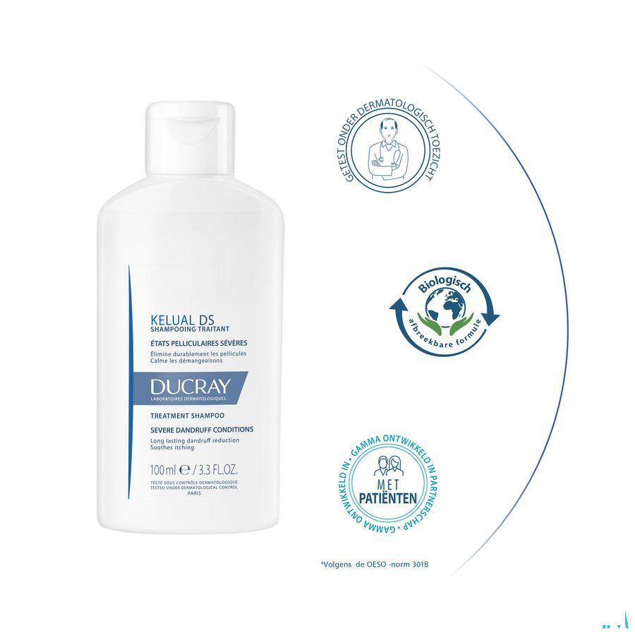 Ducray Kelual Ds Shampoo Verzorg. Hardnek. Roos 100 ml