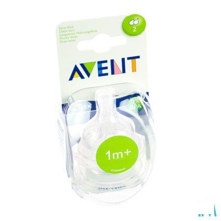 Philips Avent Zuigspeen Slow 2gaten 2 Scf632/27  -  Bomedys