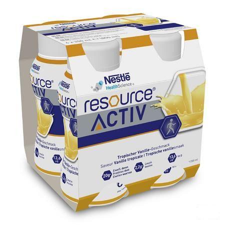 Resource Activ Tropische Vanille 4X200 ml