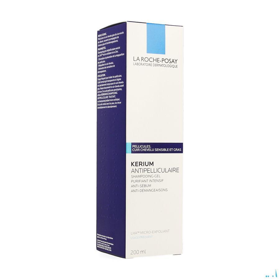 Kerium Shampooing Gel Antipelliculaire Pg 200 ml  -  La Roche-Posay