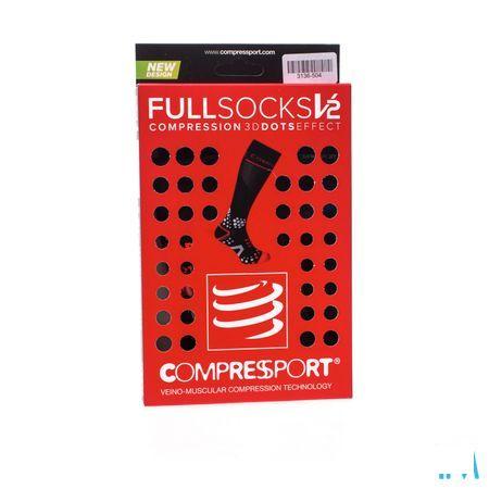 Compressport Full Socks Black 4M  -  Ocebio
