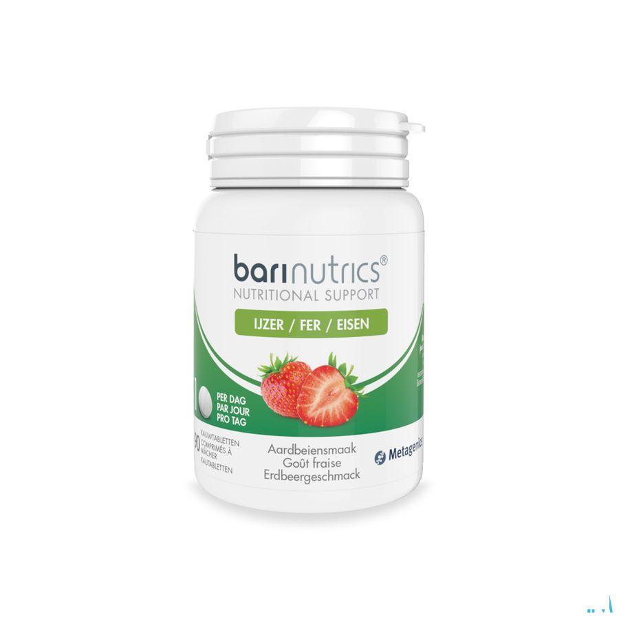 Barinutrics Fer Fraise Comprimes Croq 90  -  Metagenics