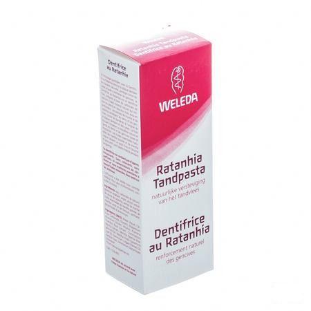 Weleda Tandpasta Ratanhia Roos 75 ml  -  Weleda