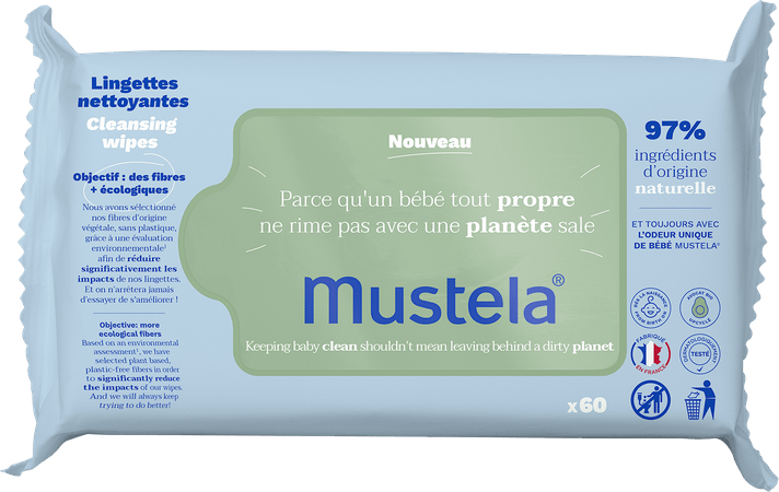 Mustela Ch Lingettes Nettoyantes 60