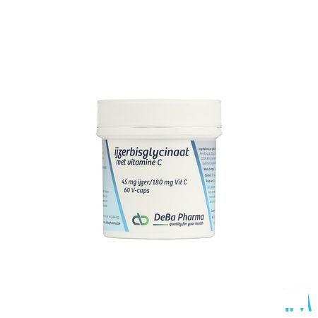 Ijzebisglycinaat 45Mg + Vit C 180Mg V-Caps 60  -  Deba Pharma
