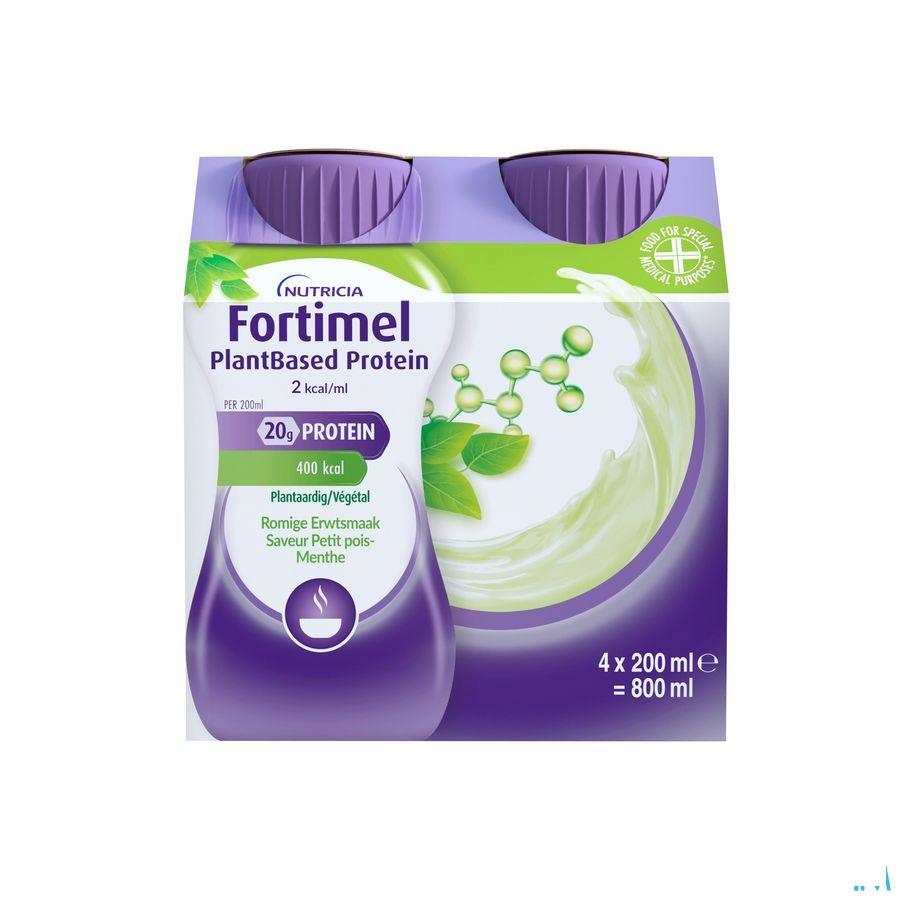 Fortimel Plantbased Protein Pet.Pois-Menthe4X200 ml