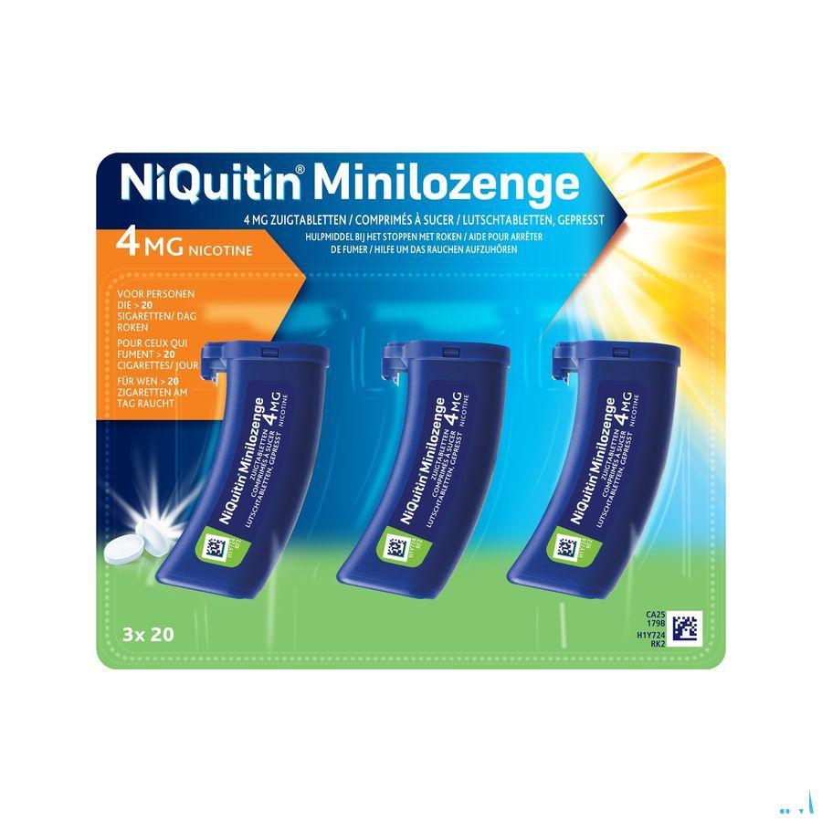 Niquitin 4,0 mg Minilozenge Comp A Sucer 60  -  Perrigo
