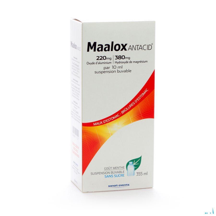 Maalox Antacid 220/380 Suspensie Oraal 355 ml